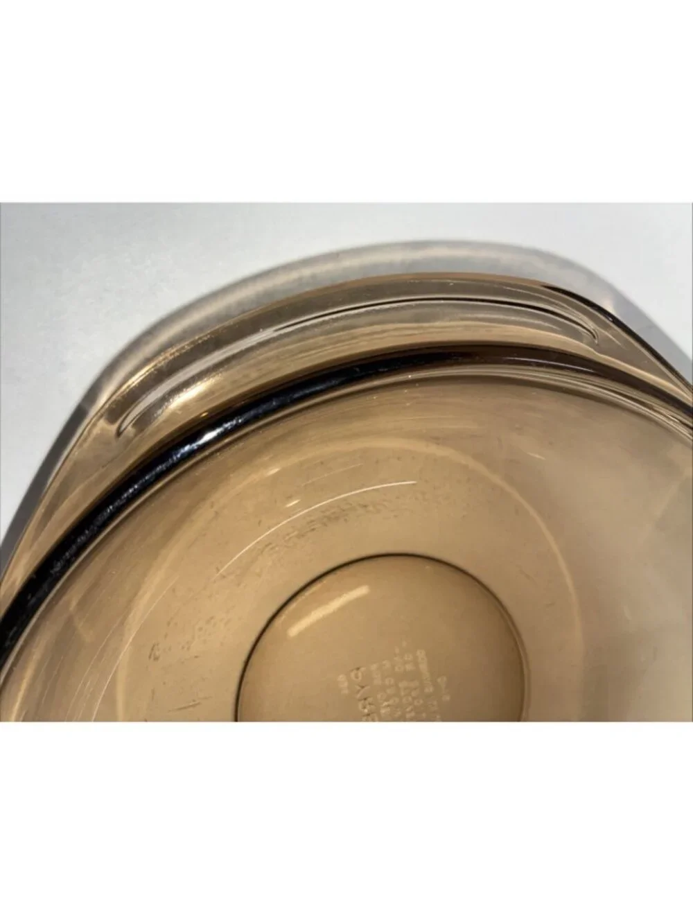 VTG 70-80s PYREX 024 2L Amber Brown Glass Bowl Casserole Dish Clean! #t
